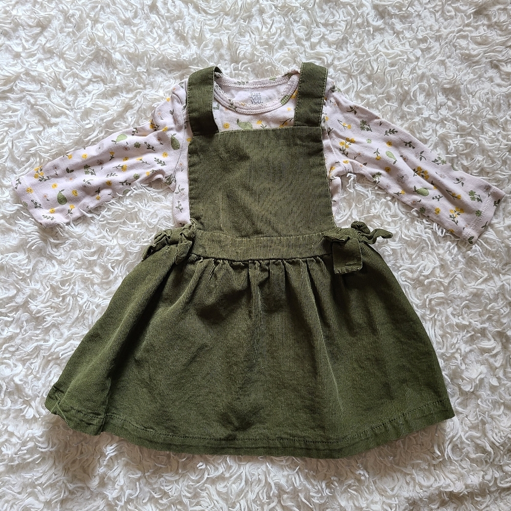 Matching set of 2 Romper Dress for Baby Girl